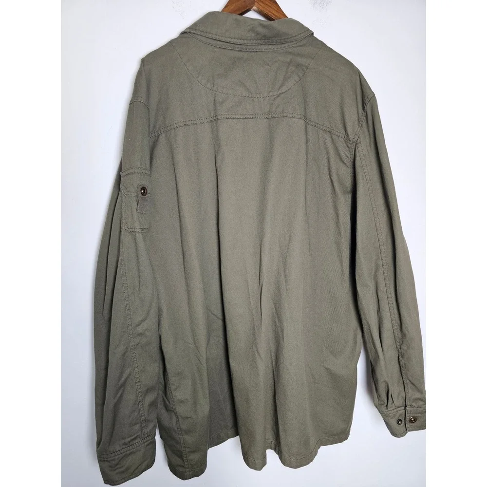 [Gorpcore] Boulder Creek Field Jacket Mens 2XL Tall Olive Green Cargo Utility